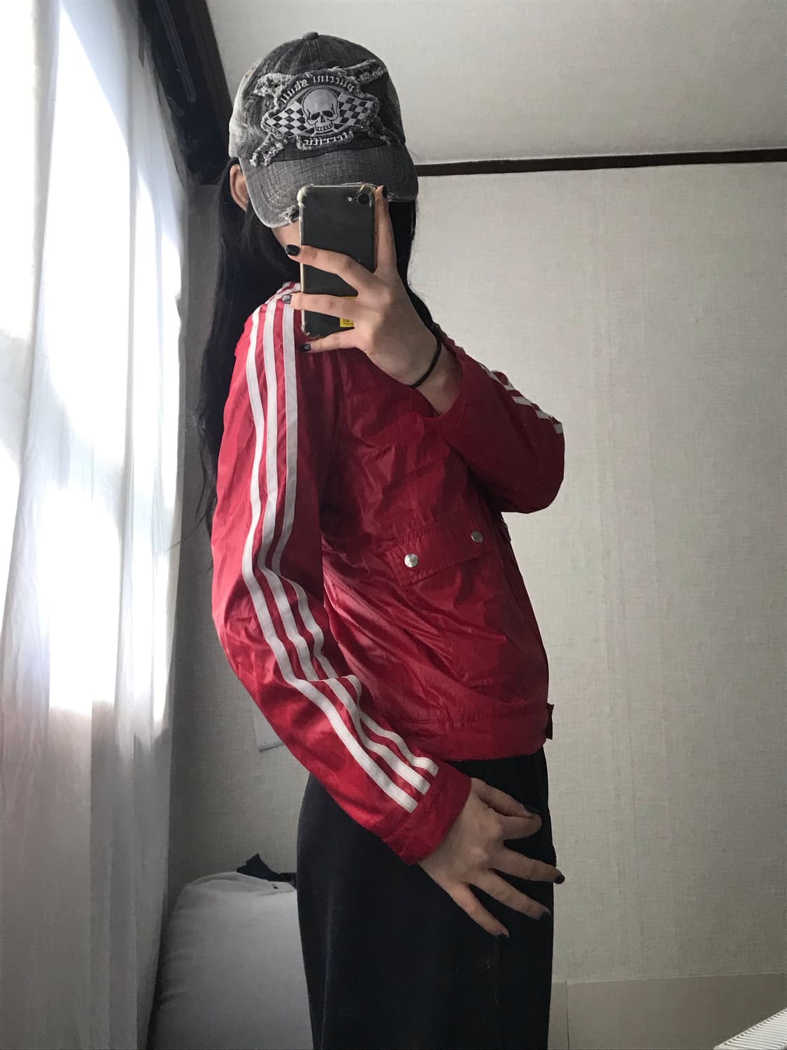 아디다스 레드 바이커자켓 상품이미지6