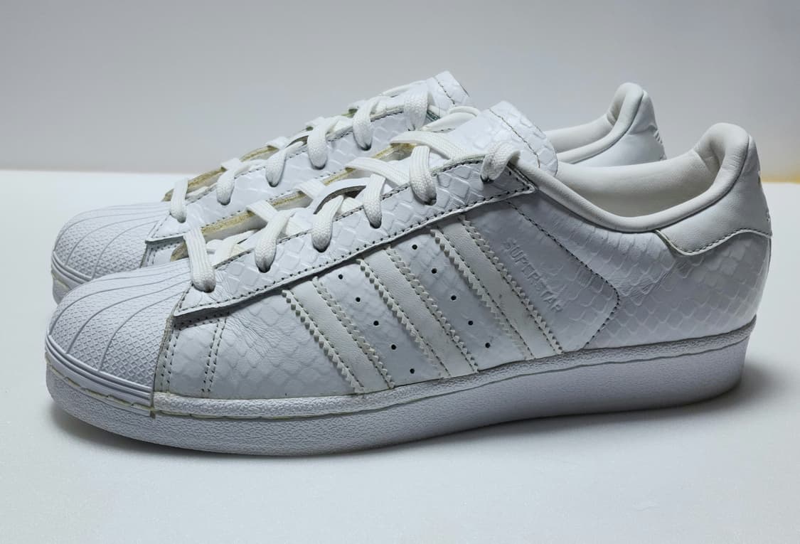 아디다스 슈퍼스타 흰색 뱀피 230mm 상품이미지1