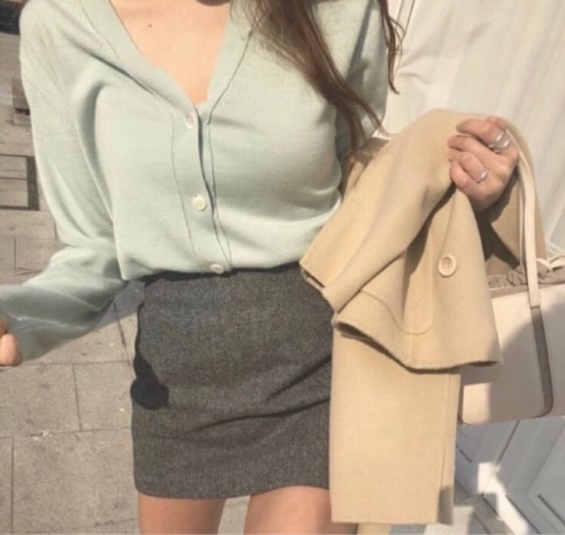 코드유 픽 마일드 가디건  핑크 상품이미지2