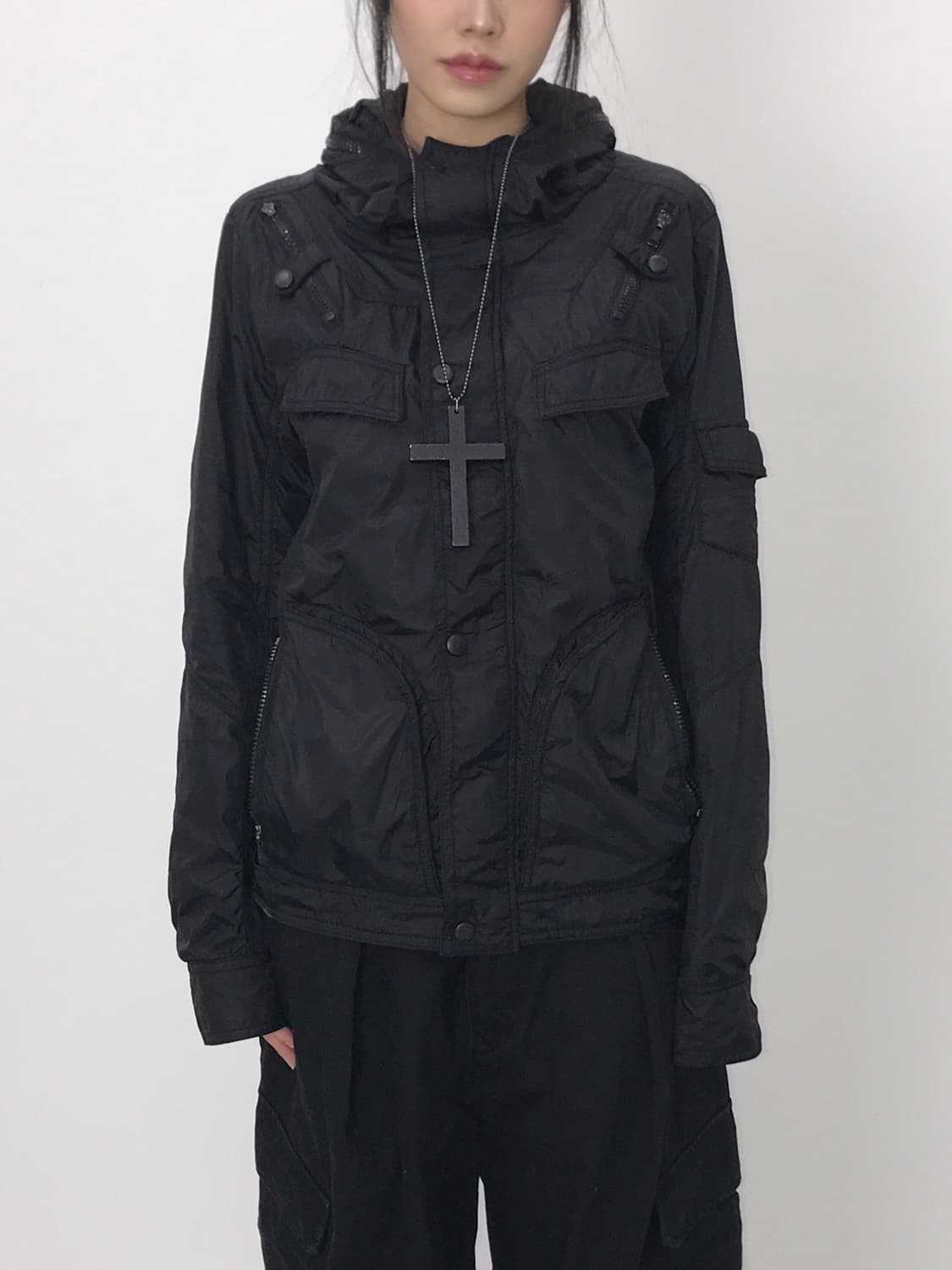 Jpn Black High Neck Jackets 상품이미지3