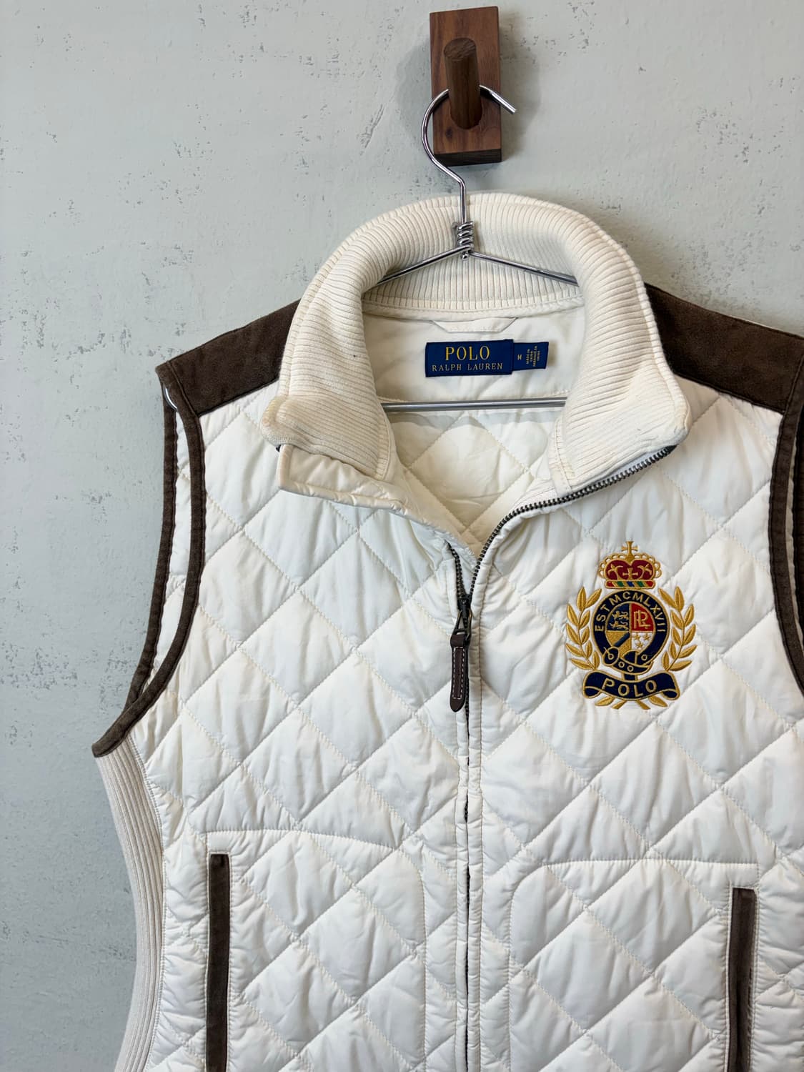폴로랄프로렌 퀼팅 베스트 아이보리 상품이미지5