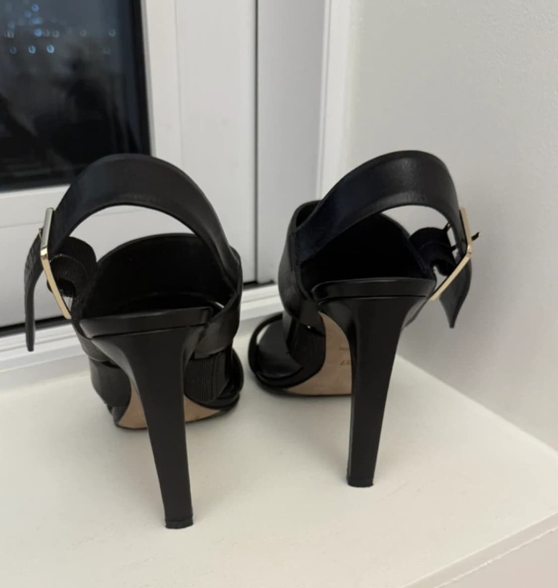 Alexander Wang 알렉산더 왕 블랙 스트랩 힐 37 240 상품이미지3