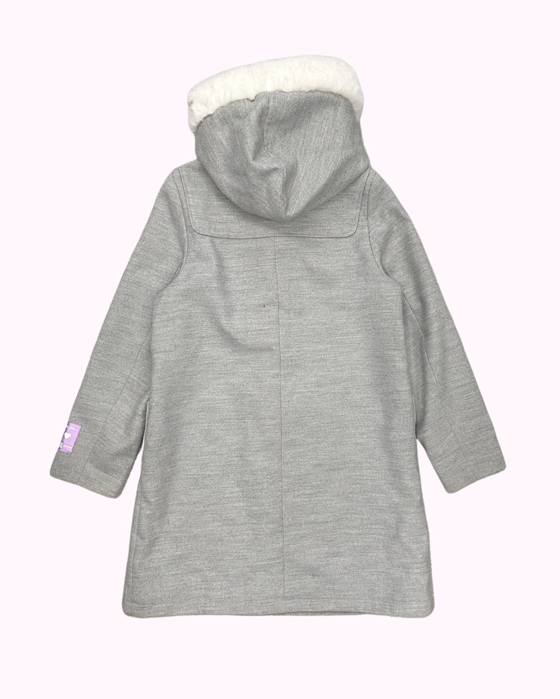 grey fur hood duffle coat 상품이미지4