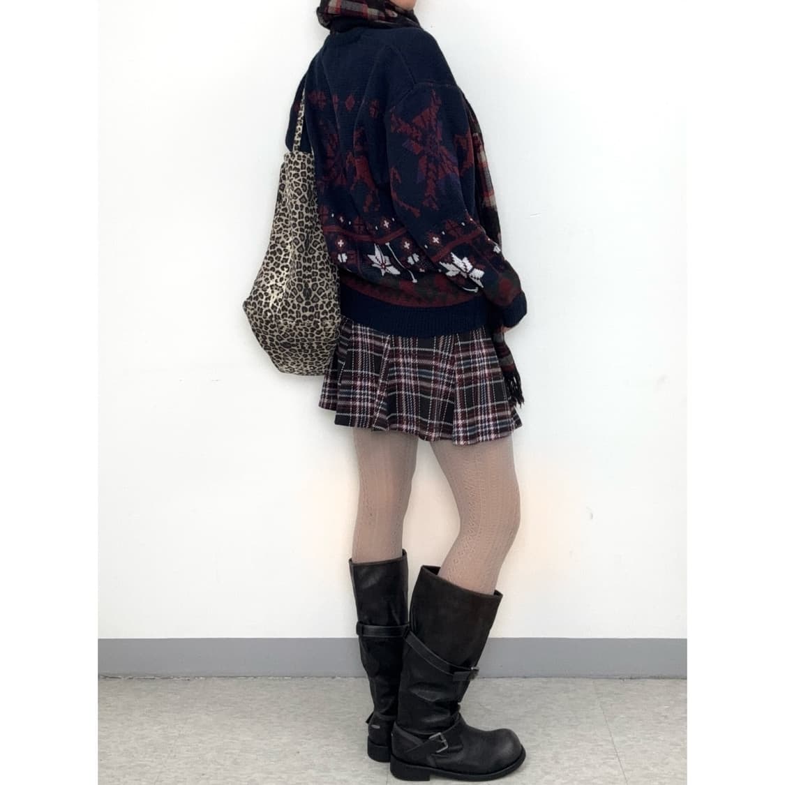 빈티지 노르딕 니트 스웨터 상품이미지3