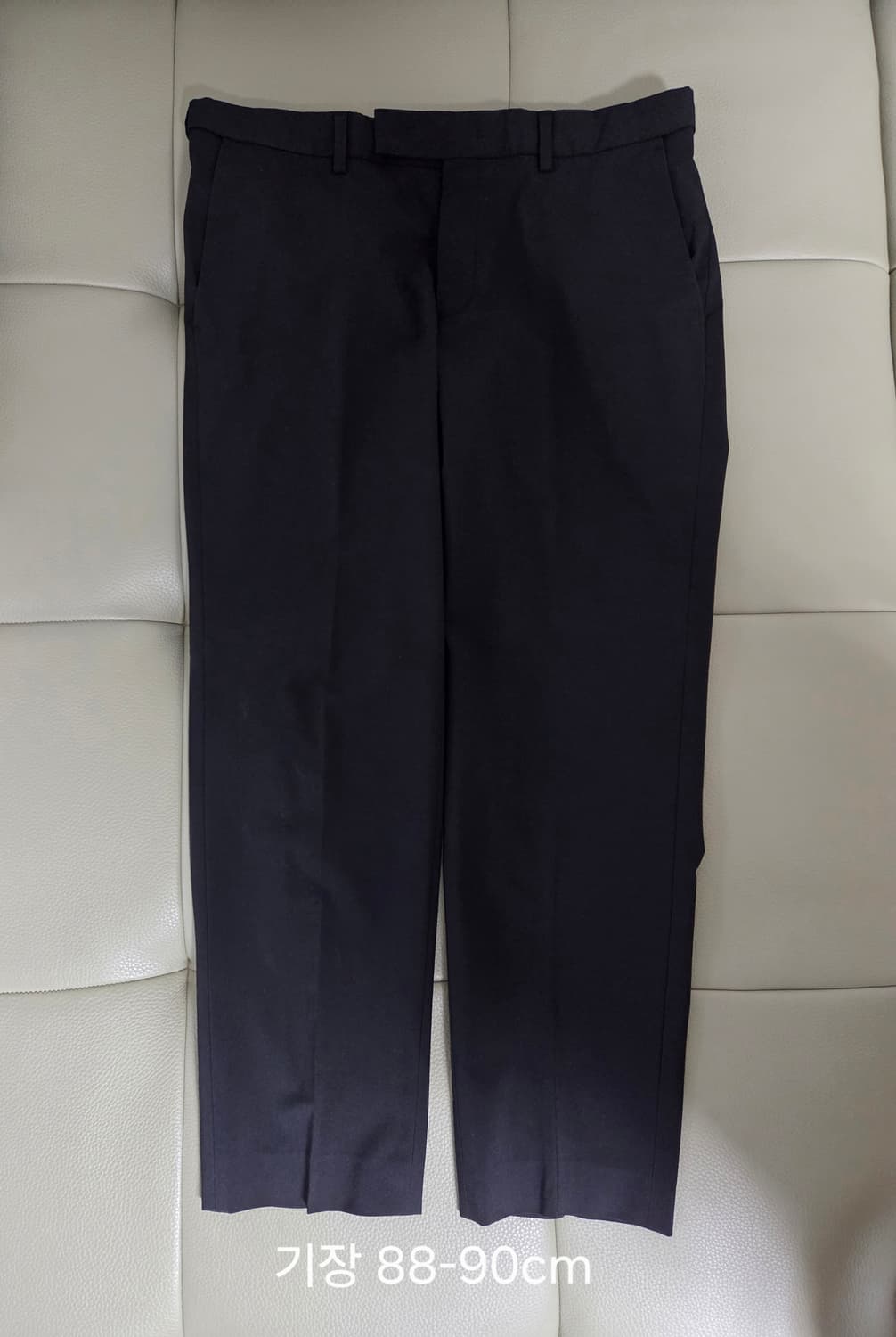 무신사스탠다드 쿨탠다드 테이퍼드 히든 밴딩 크롭 슬랙스 블랙 상품이미지3