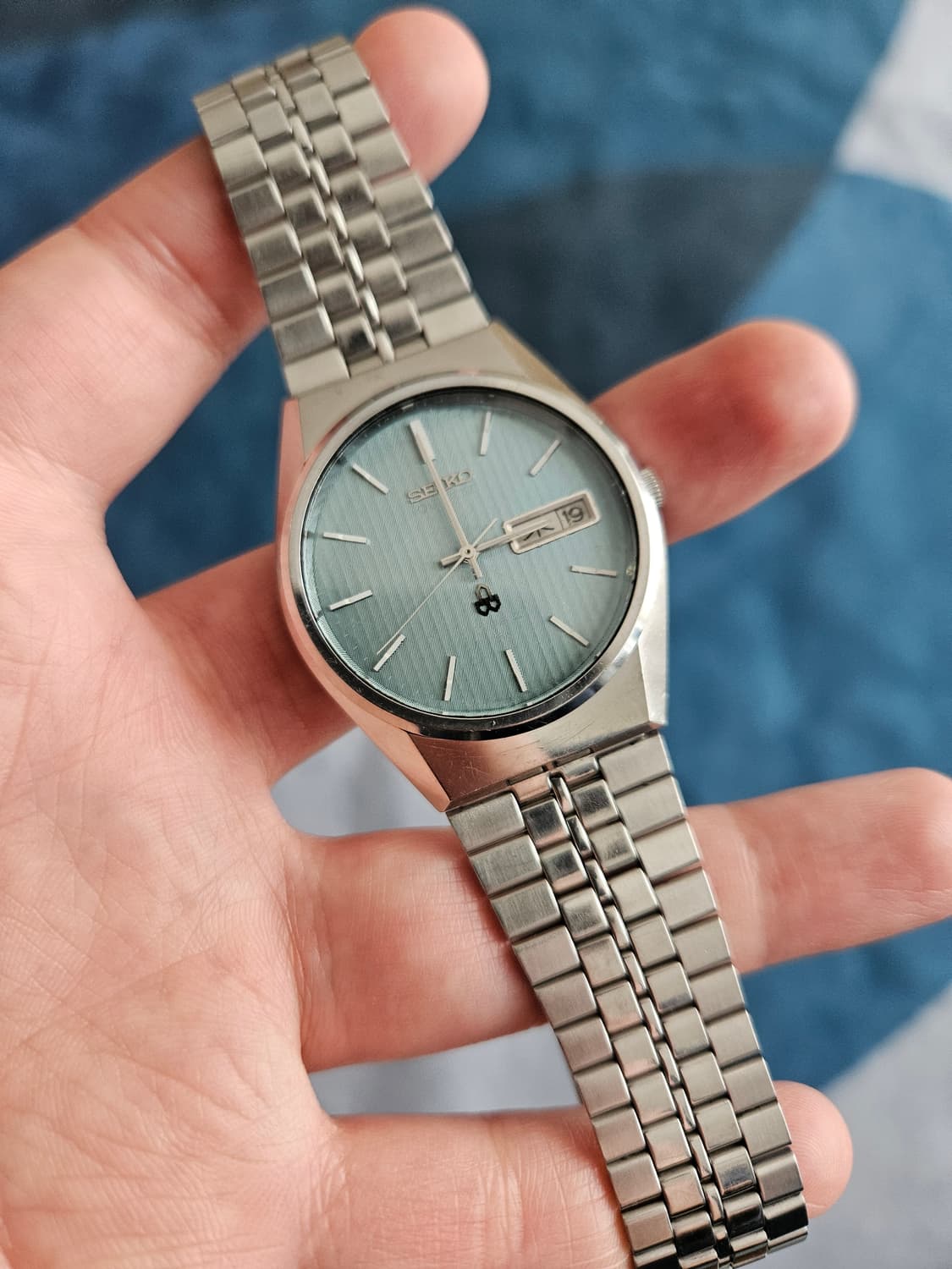 1970s 세이코 티파니블루 다이얼 타입2 쿼츠 빈티지 시계 상품이미지2