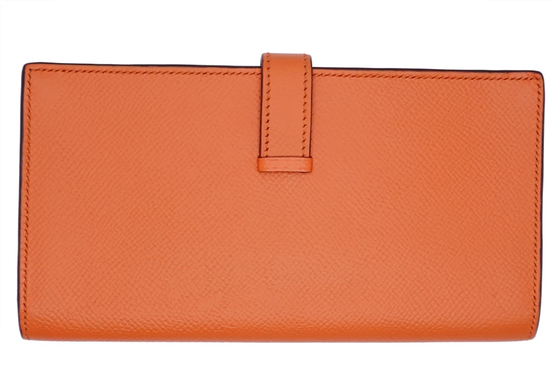 에르메스 베안 소플렛 오렌지 앱송 금장 남녀공용 엡송 장지갑 상품이미지4