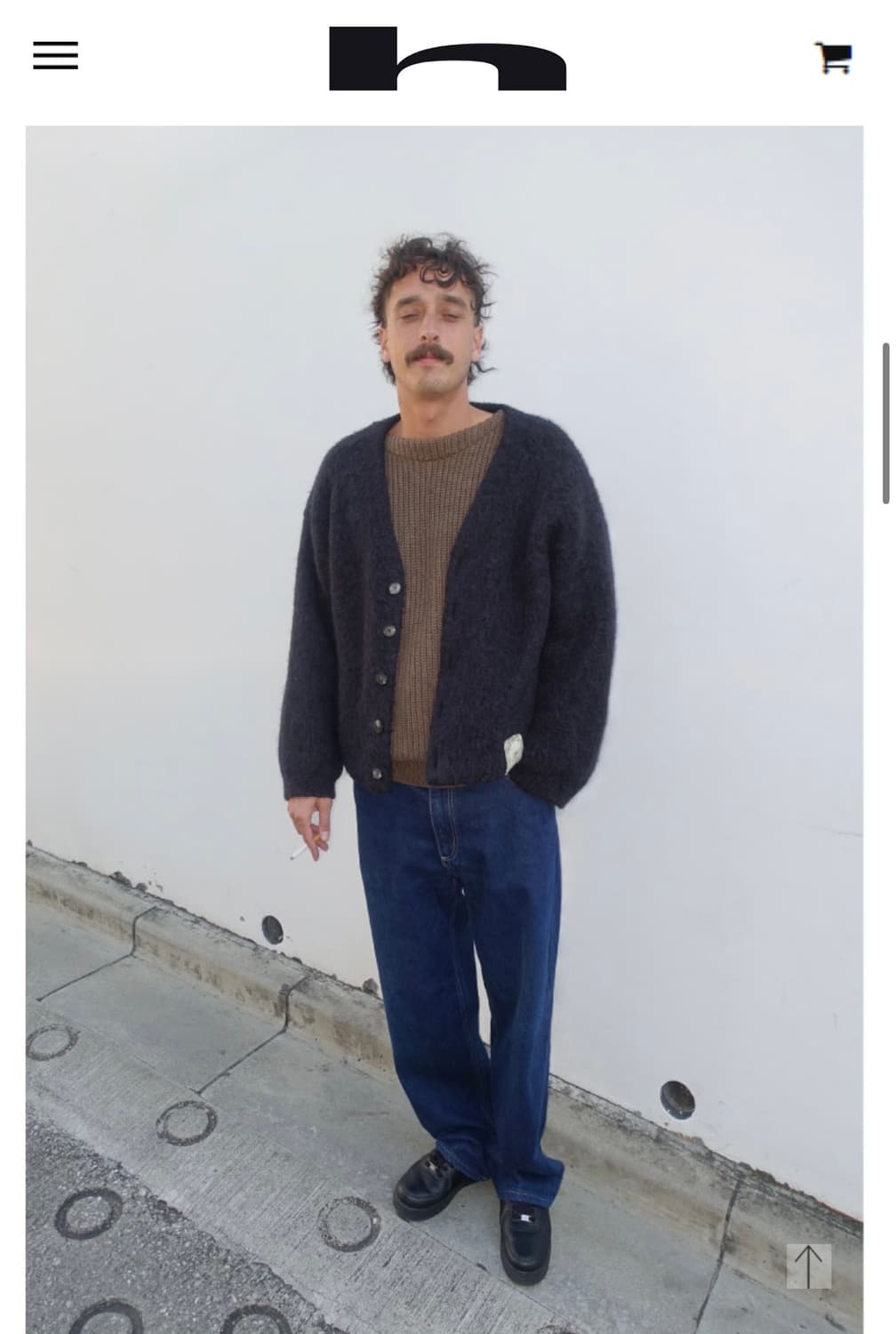 홈리스 알파카모헤어 가디건 상품이미지3