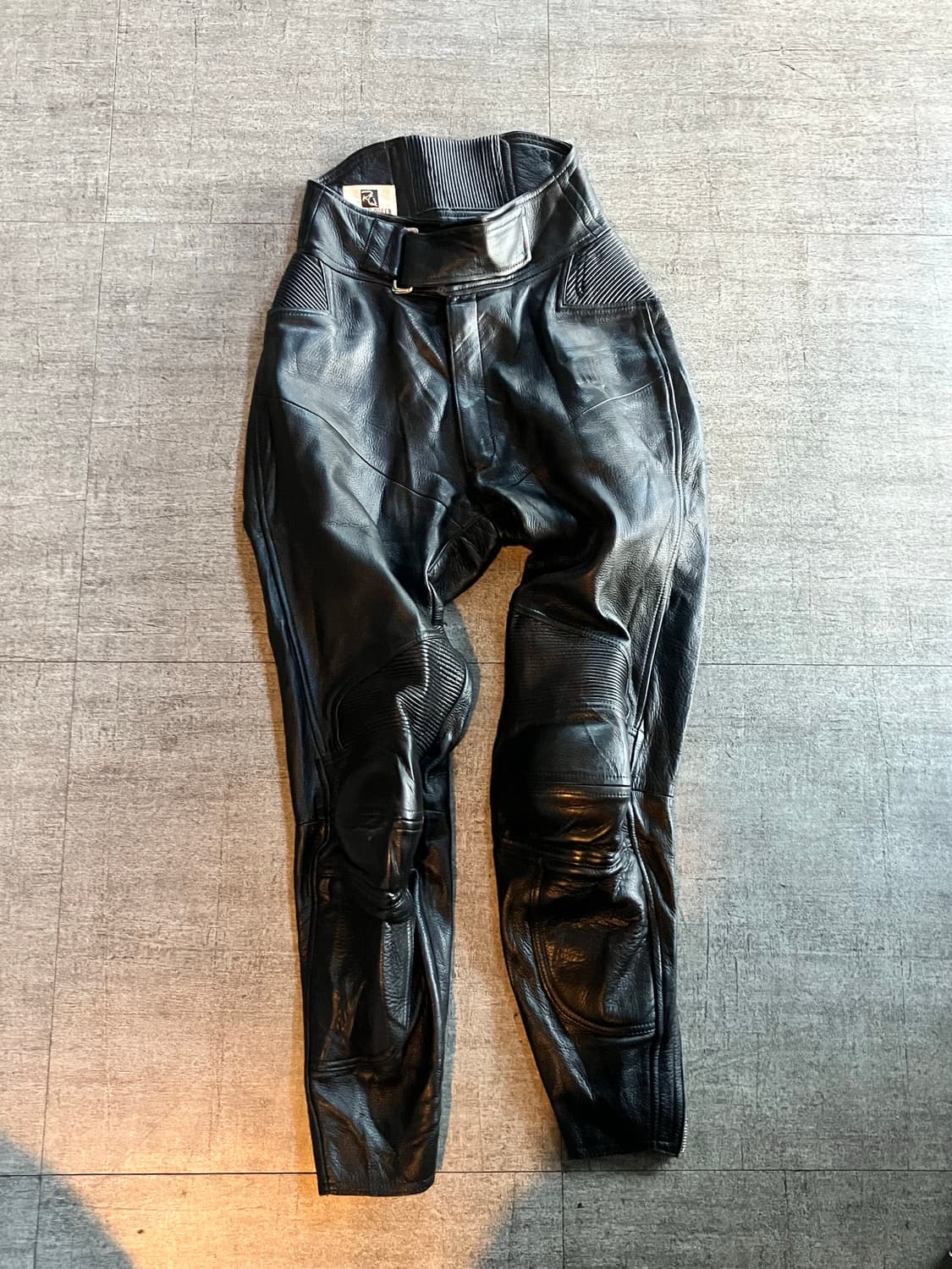 일본빈티지 Racing queen 라이더벨트 레이싱 가죽팬츠 상품이미지1