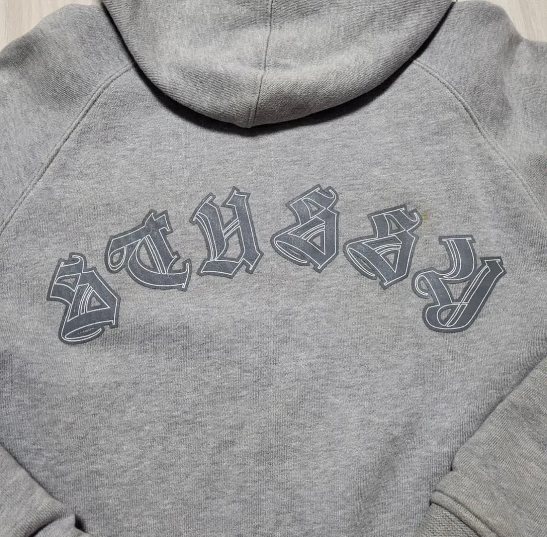 스투시 빅로고 90s 그레이 와플 후드집업 m 상품이미지6