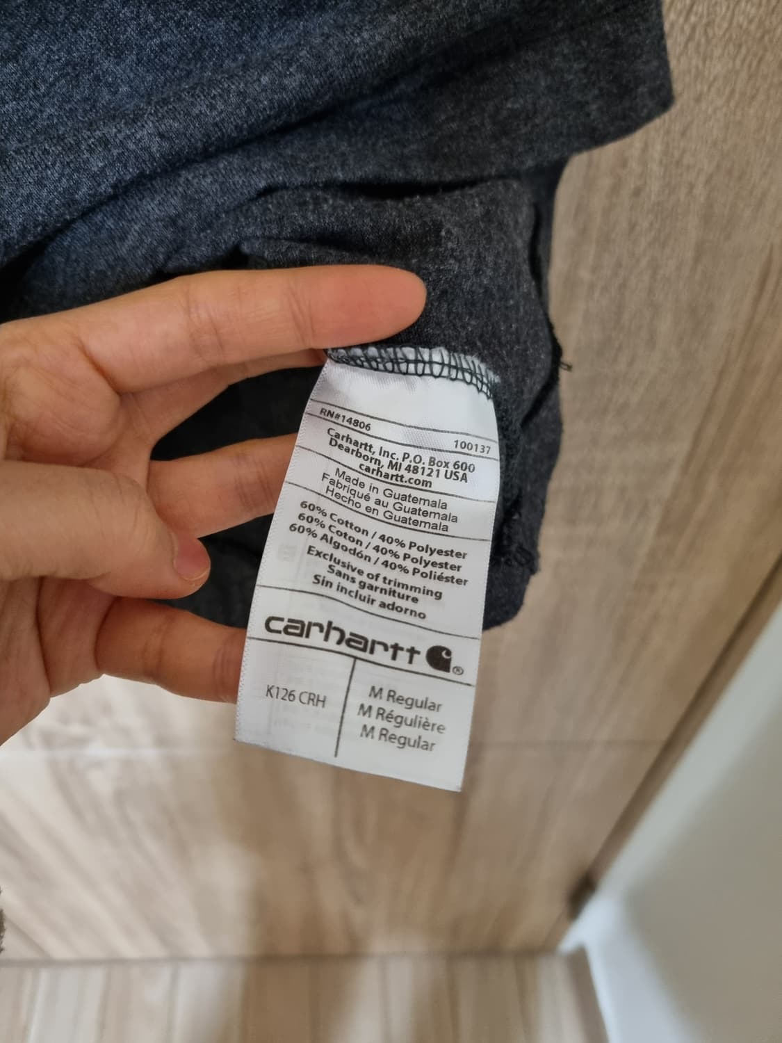 칼하트 포켓 긴팔 티셔츠 상품이미지5