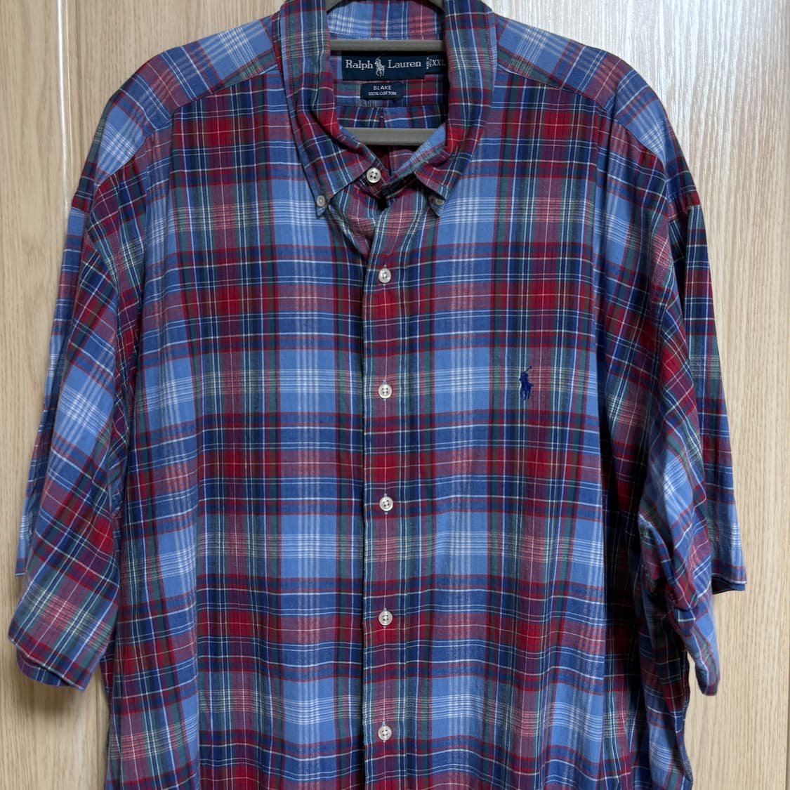 XXL / 블레이크 / 폴로 반팔 체크 셔츠 상품이미지2