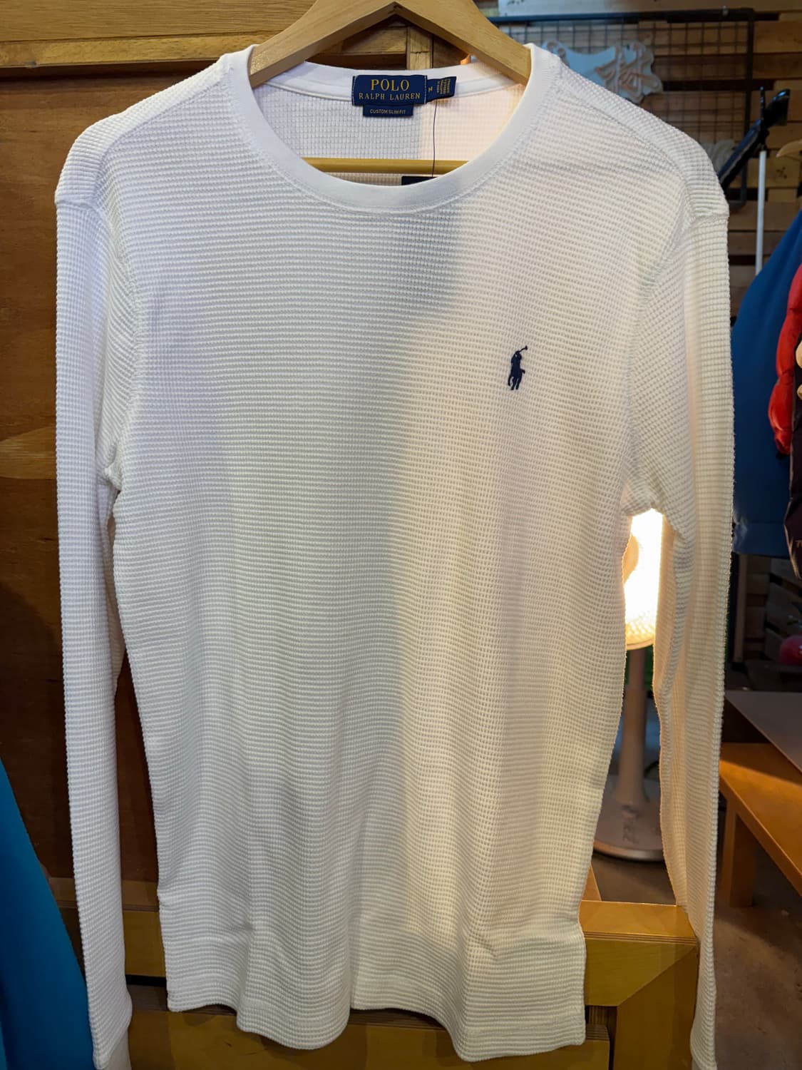 폴로 랄프로렌 화이트 와플 롱슬리브 상품이미지1