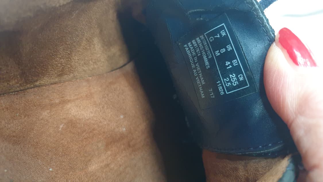 클락스 남성 스웨이드 신발 255mm 상품이미지4