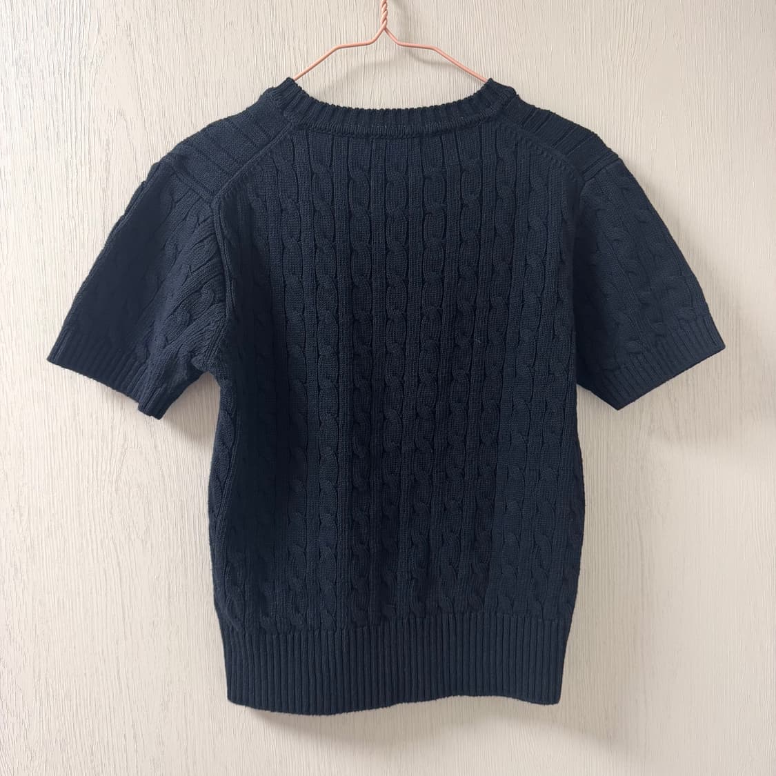 드파운드 케이블 니트 네이비 상품이미지2