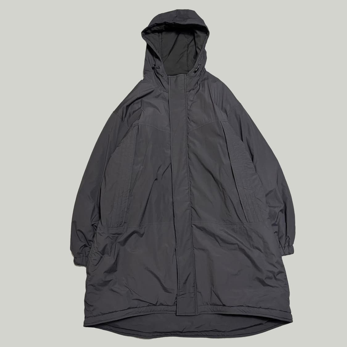 빔즈(BEAMS HEART) 블랙컬러 나일론 후드 몬스터 파카 상품이미지6