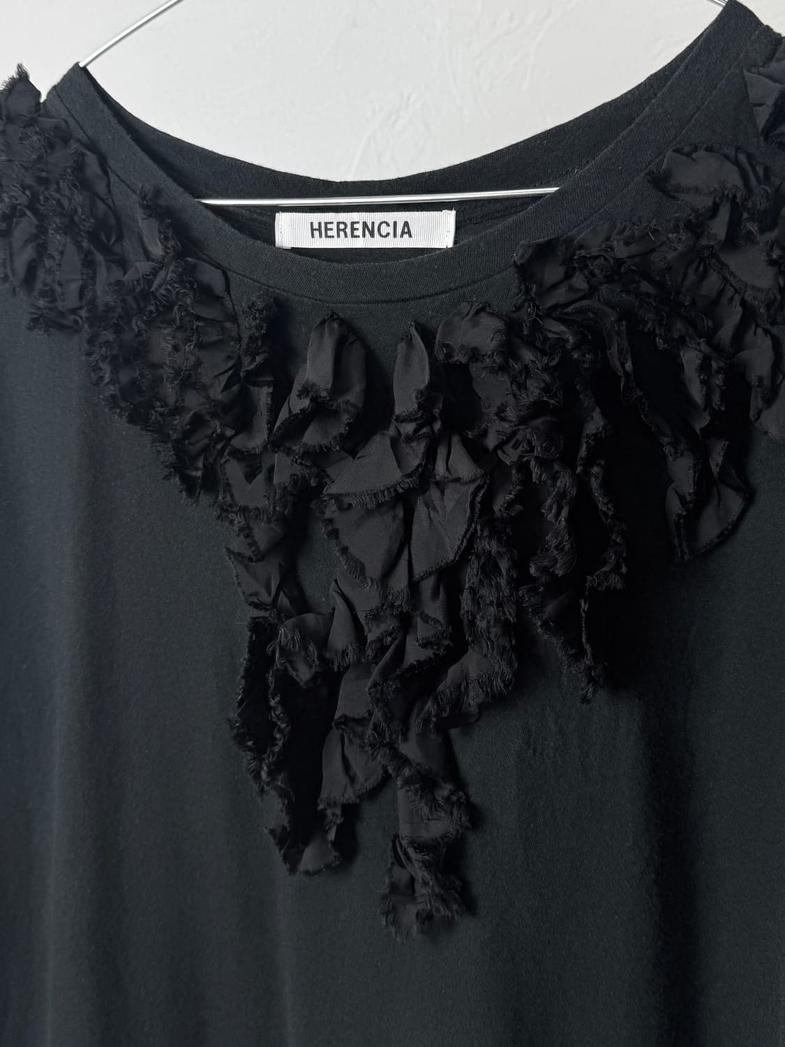 Herencia 러플 반팔 티셔츠 상품이미지3