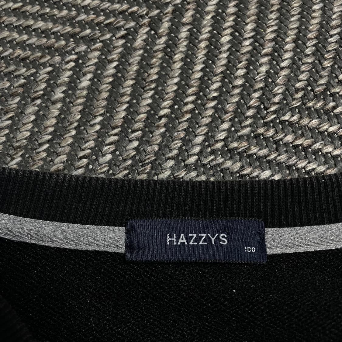 Hazzys 미니멀 자수로고 배색 혼방 맨투맨 긴팔 티셔츠o 6116 상품이미지6