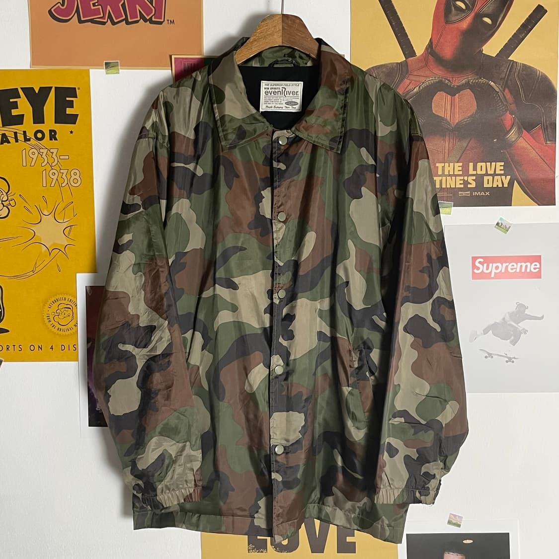 [2XL]evenRiver 일본 빈티지 카모 코치자켓 상품이미지1