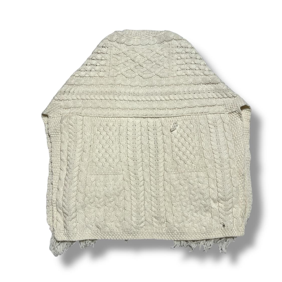 Aran Crafts 아일랜드 메리노울 니트 케이프 상품이미지2