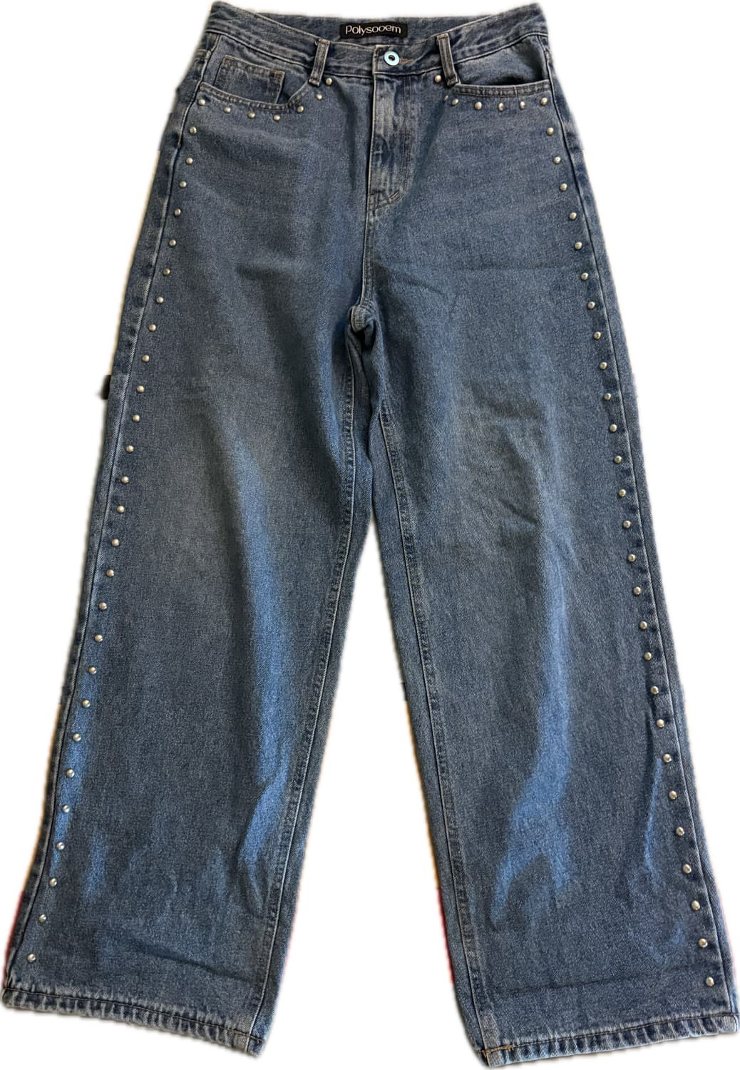 폴리수엠 STUDDED WASHED JEANS (BLUE) 상품이미지1