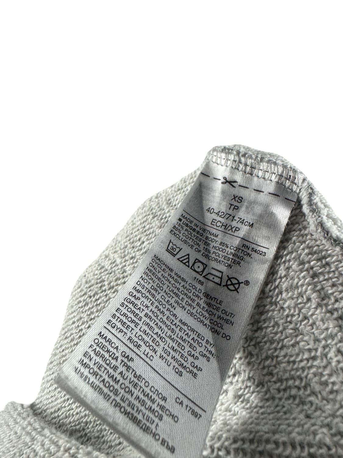 갭 그레이 유니언잭 플래그 후드티2580 상품이미지5