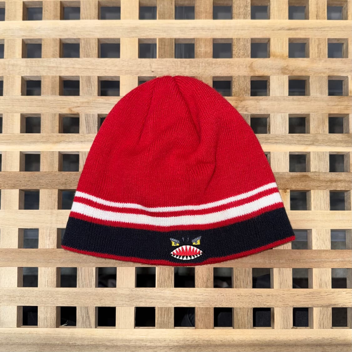 빈티지 스트라이프 포인트 숏비니 상품이미지2