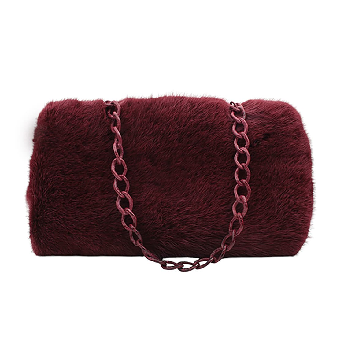 낸시곤잘레스 마르살라 밍크 퍼 토트 겸 클러치백 상품이미지3