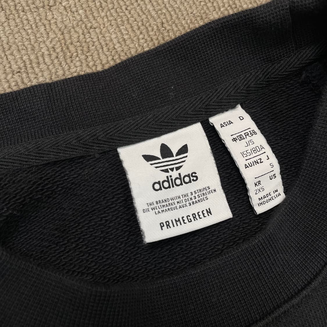 adidas 아디다스 오리지널 엘보우패치 크롭 맨투맨 상품이미지2