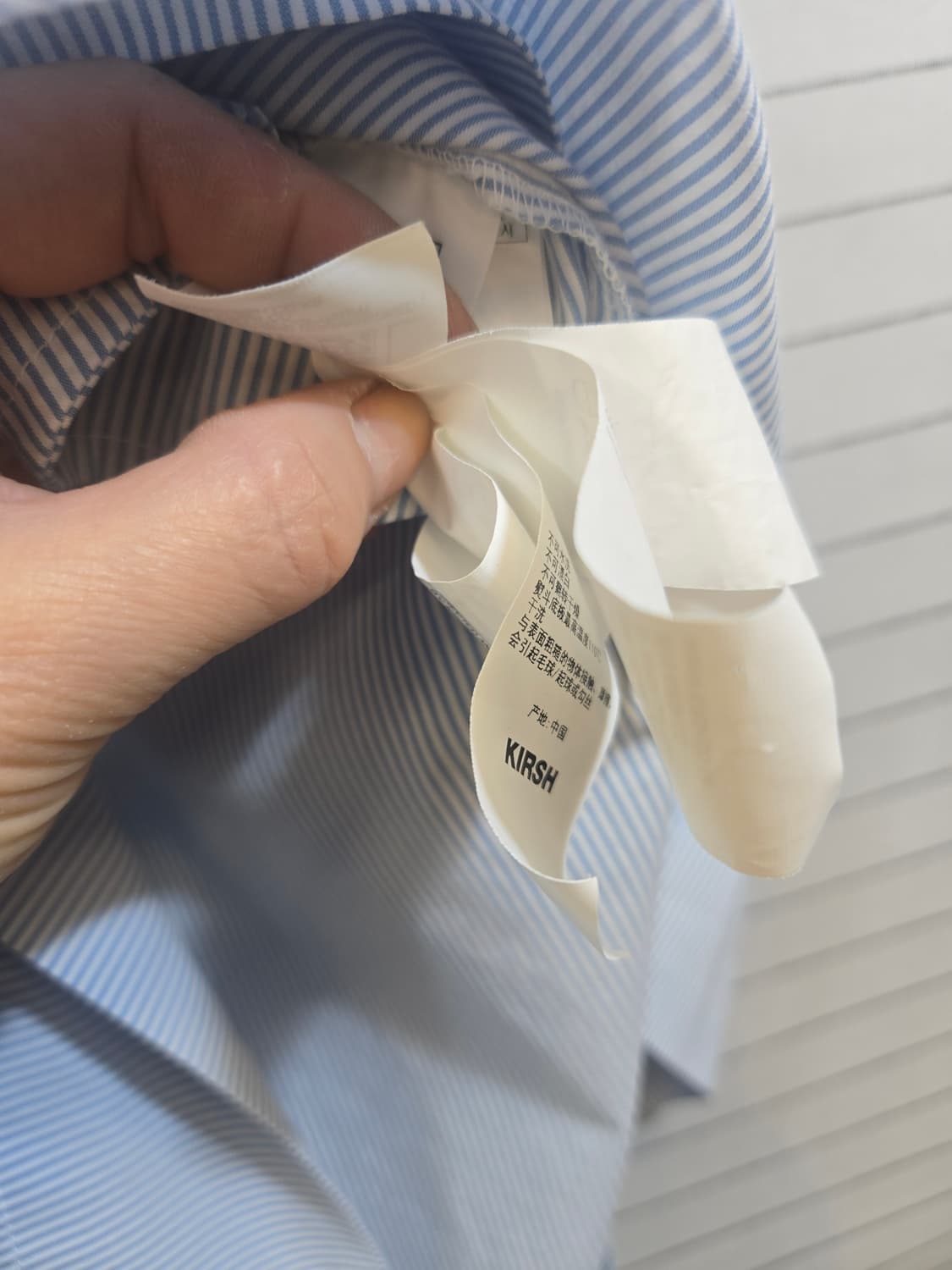 키르시 스트라이프 반팔 셔츠 원피스 상품이미지4