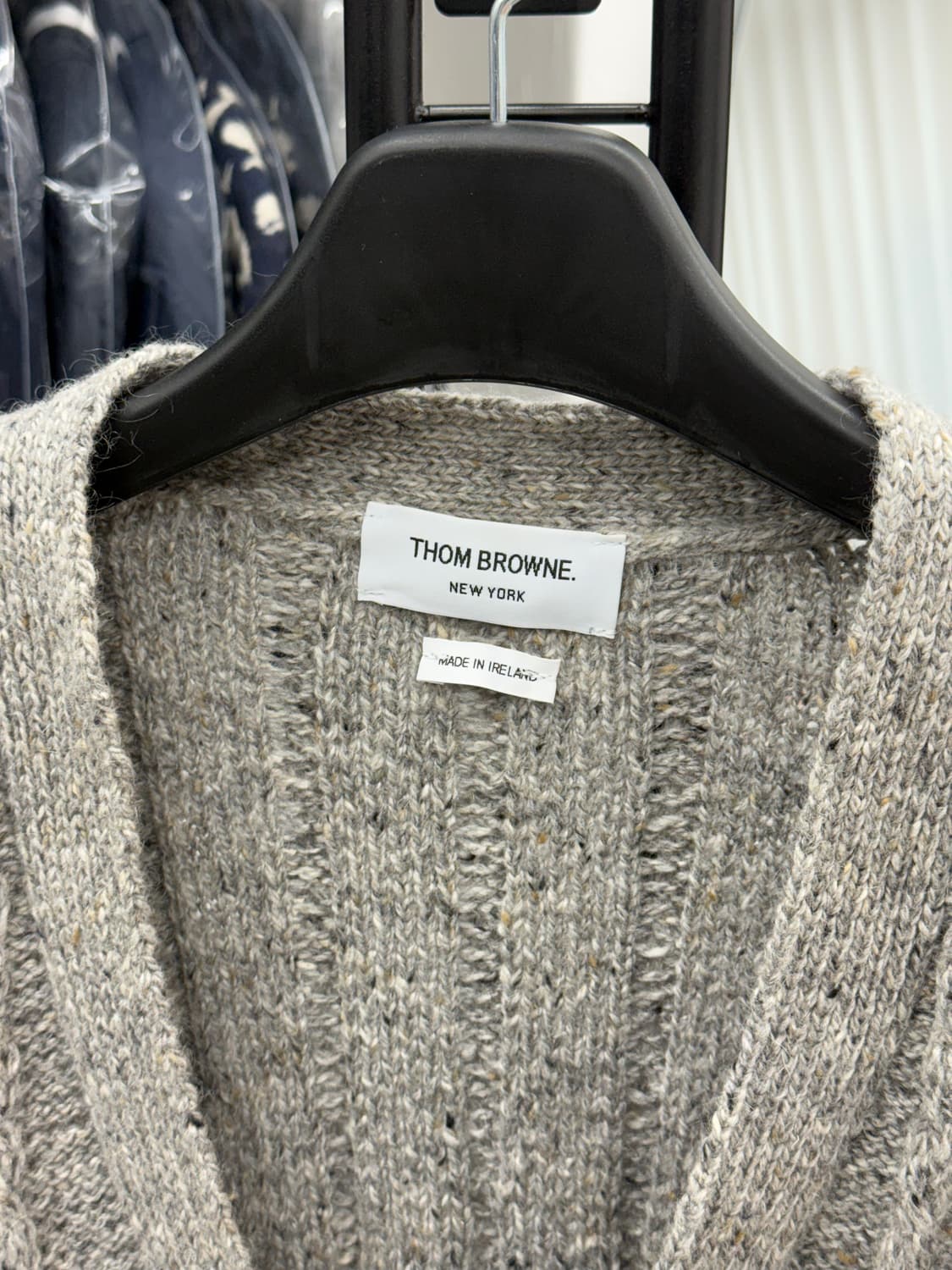 [4] 톰브라운 사선완장 도네갈 케이블 가디건 상품이미지6