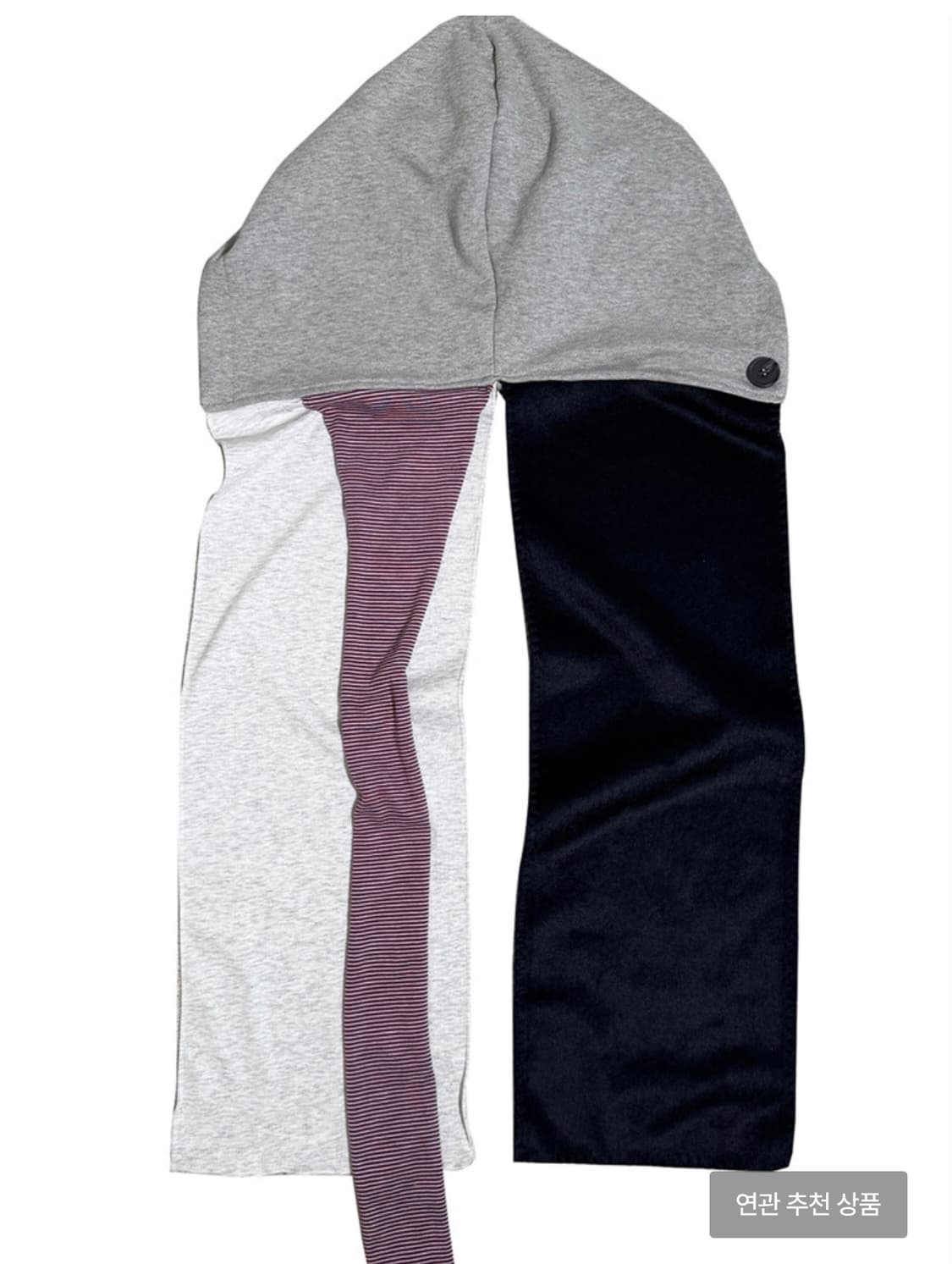 [오들리워크샵] Mixed Hoodie Scarf, Stone 상품이미지2