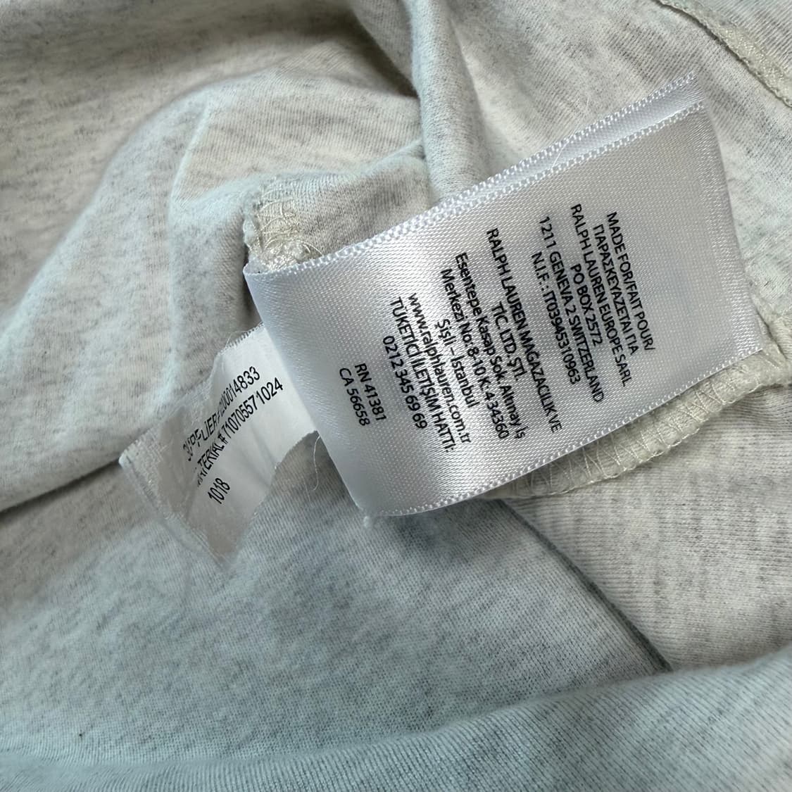 폴로 랄프로렌 오트밀 PK 반팔 티셔츠  상품이미지3