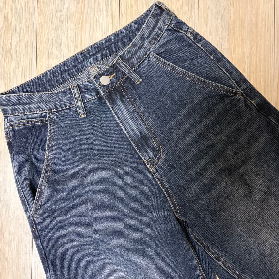 벌룬 와이드 데님 팬츠 XS 무신사 유라이프지 새거급 상품이미지2