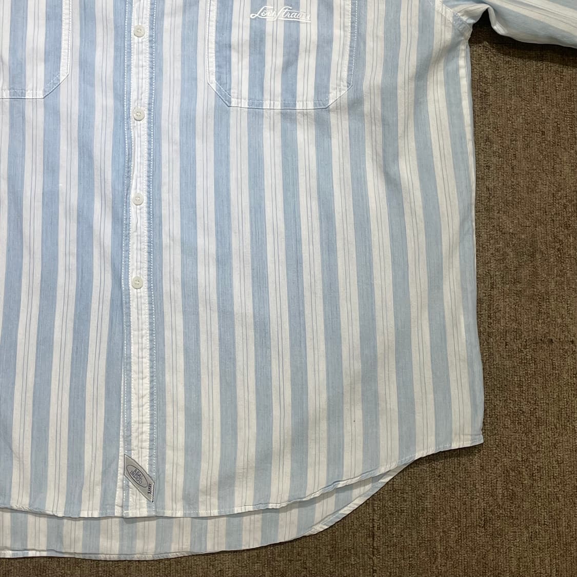 (XL) 90‘s Levi's 리바이스 스트라이프 반팔 셔츠  상품이미지6