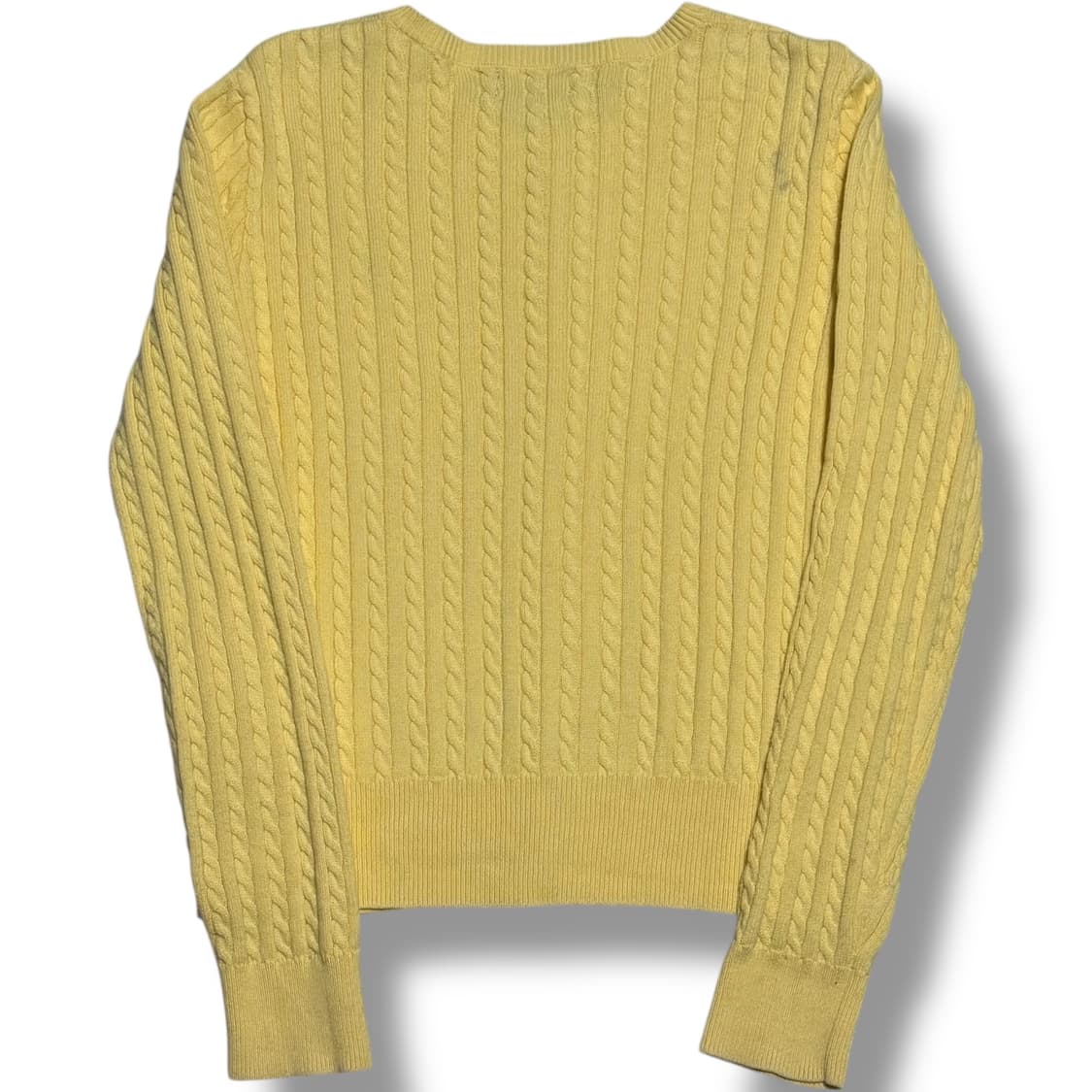 Polo Ralph Lauren 여성 옐로우 케이블 가디건 상품이미지2