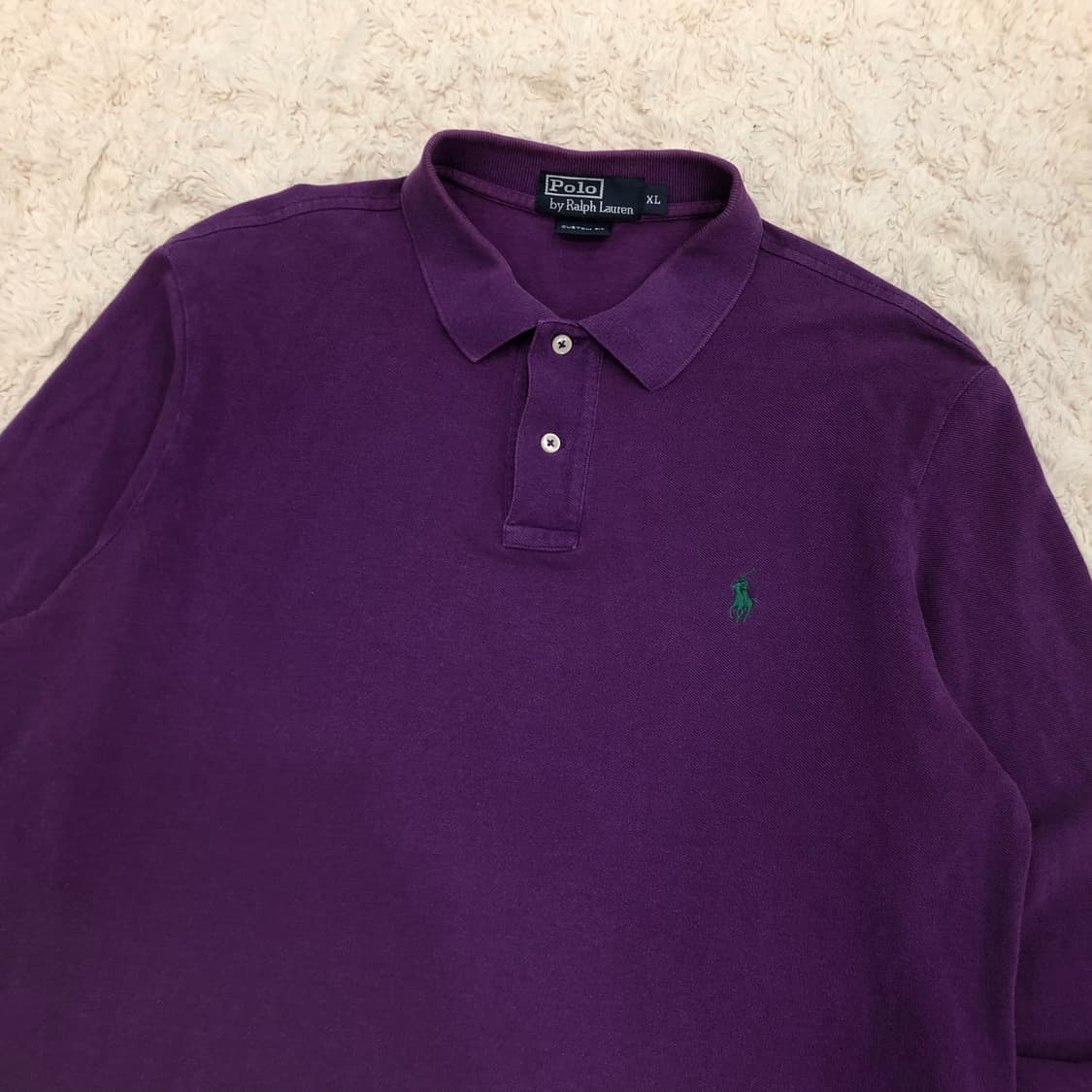 폴로 랄프로렌 퍼플 카라 롱슬리브 티셔츠 상품이미지3