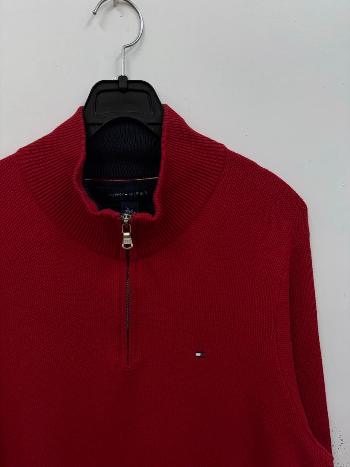 타미힐피거 울 니트 반집업 상품이미지2