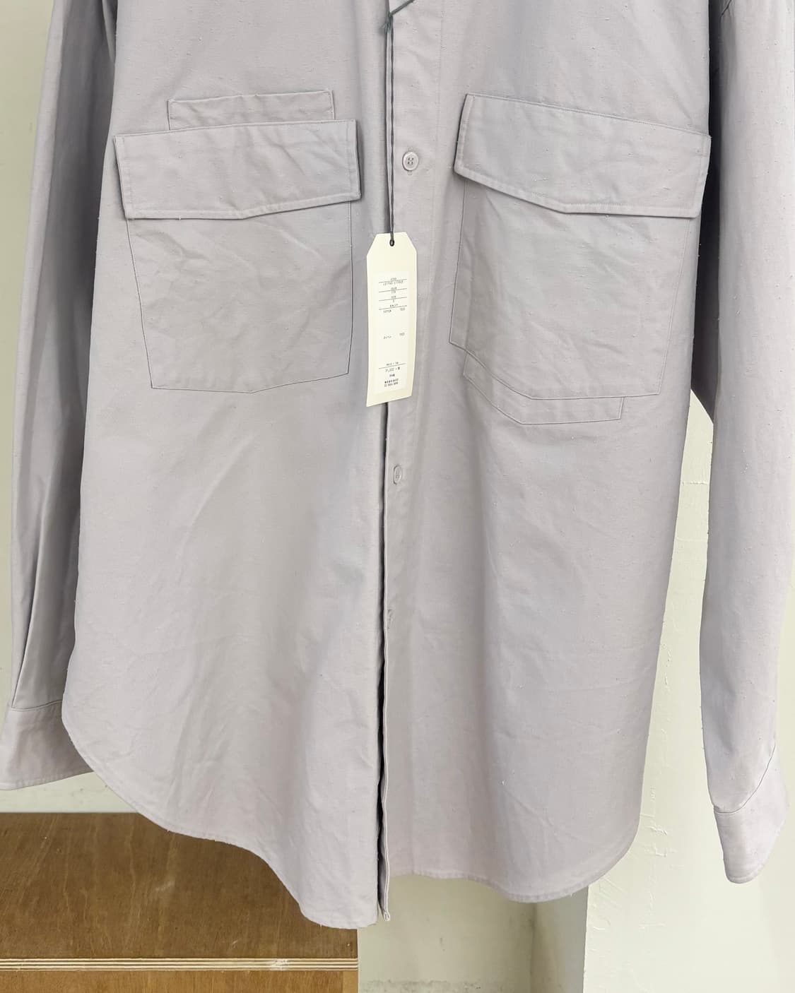 언유즈드 라벤더 20ss 플랩 포켓 셔츠 상품이미지5