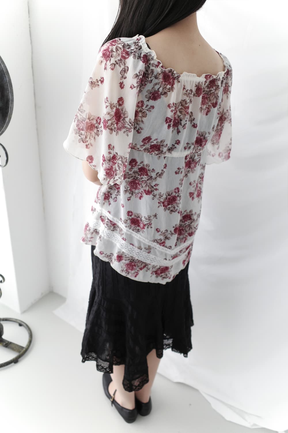 flower shirring blouse 상품이미지8