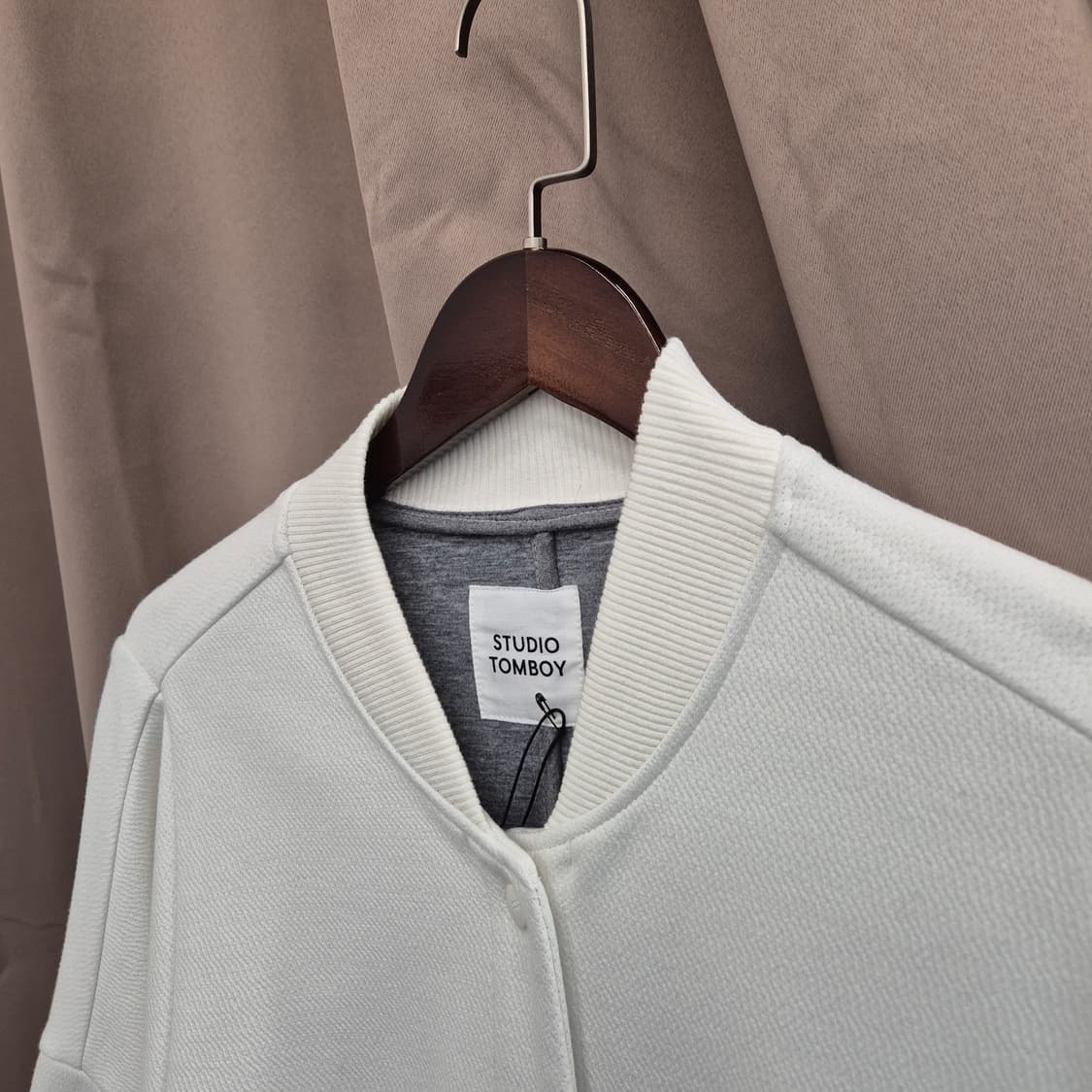 스튜디오 톰보이 블루종 스타일 롱 코트 자켓 F 상품이미지4