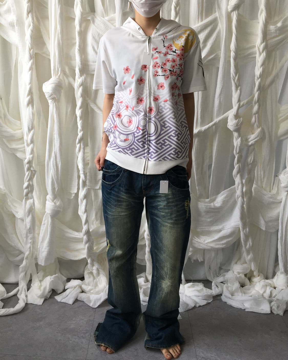 oriental printing hood zip up 상품이미지7