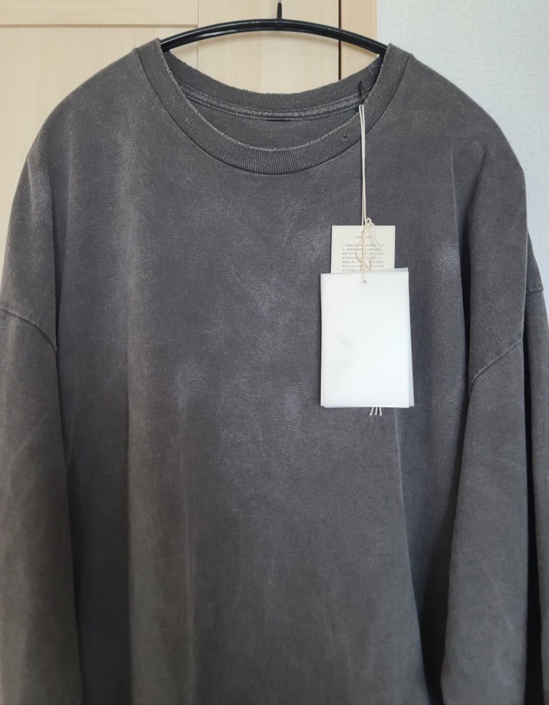 [2] 안셀름 롱슬리브 티셔츠 블랙 상품이미지2