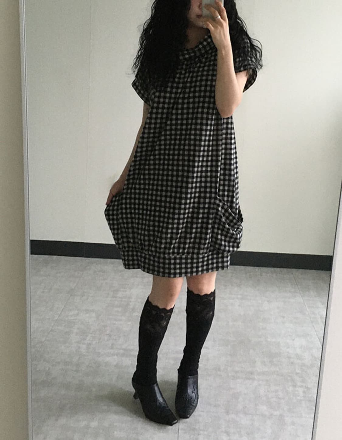 gingham check dress 상품이미지2