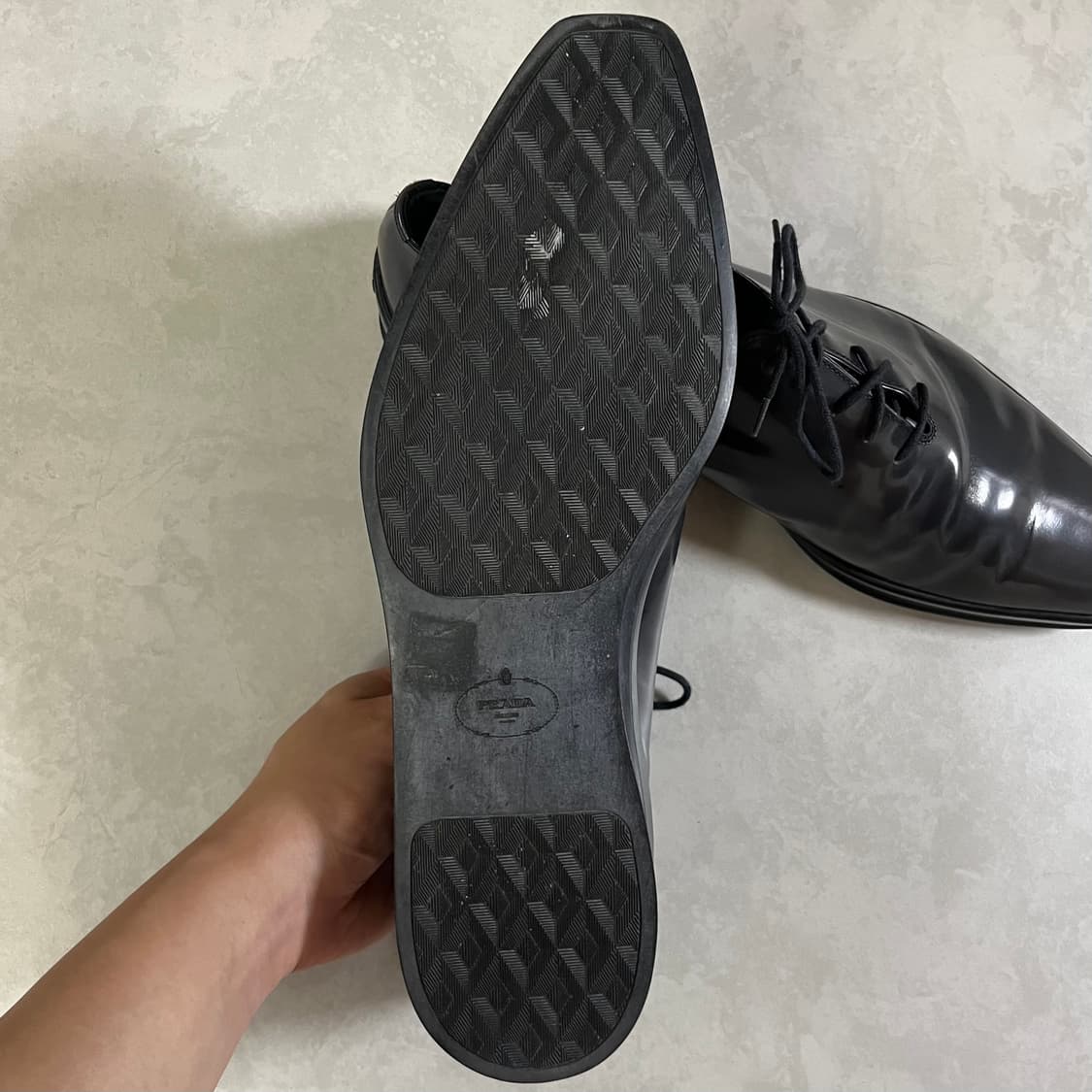 Prada Whole Cut Derby Shoes 상품이미지5