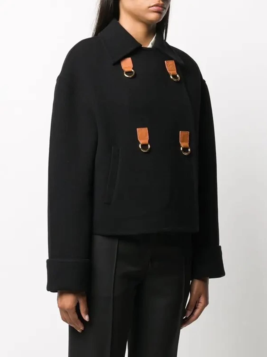 [38] Loewe Black Wool Cashmere Jacket 상품이미지2