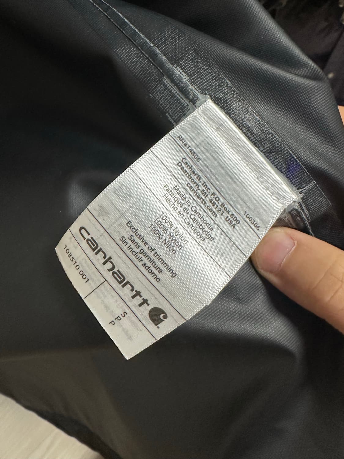 칼하트 스톰 디펜더 바람막이 S 상품이미지3