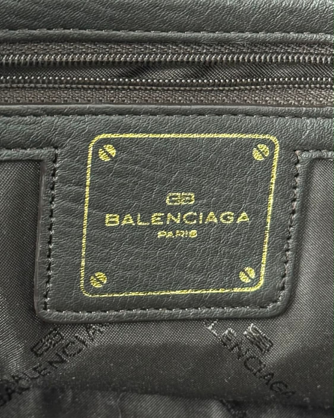 발렌시아가 00s 가죽 금장 숄더 호보백 블랙 토트 상품이미지6