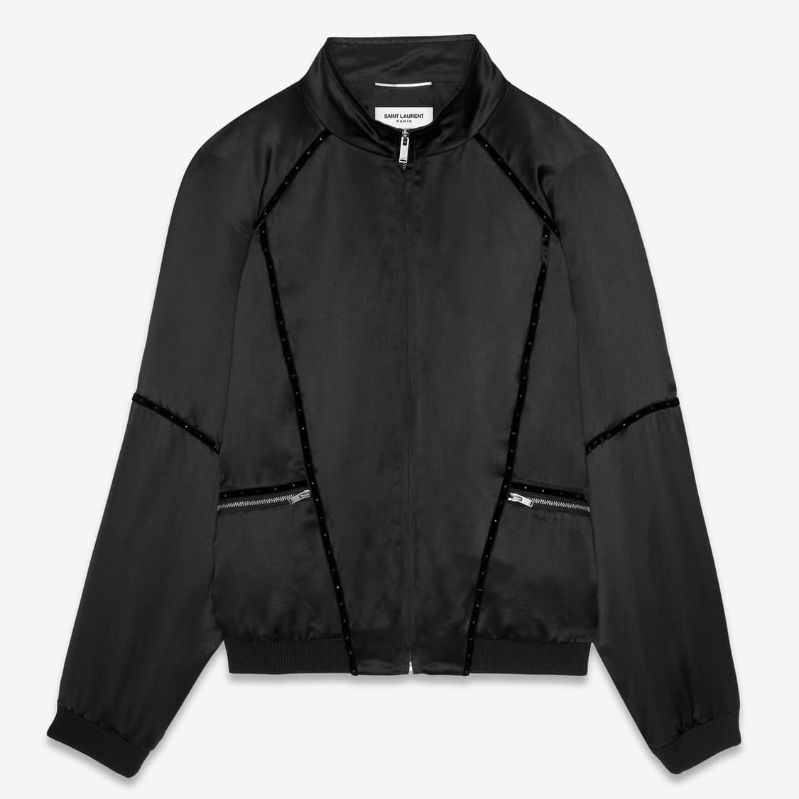 [라이즈 원빈님 착용] 생로랑 22ss 80s 실크 봄버 자켓 상품이미지4