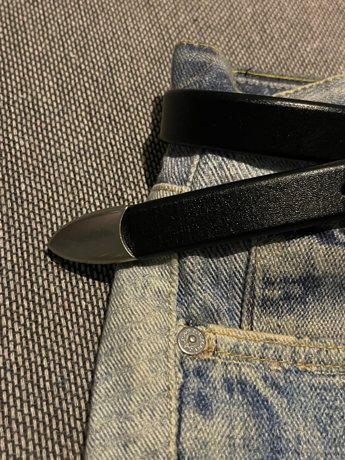 빈티지무드 버건디 소가죽벨트 상품이미지9